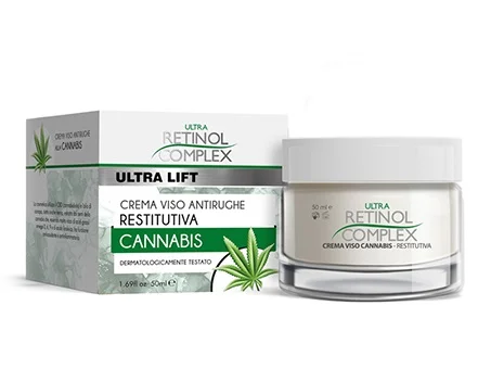 Crema viso antirughe cannabis Retinol