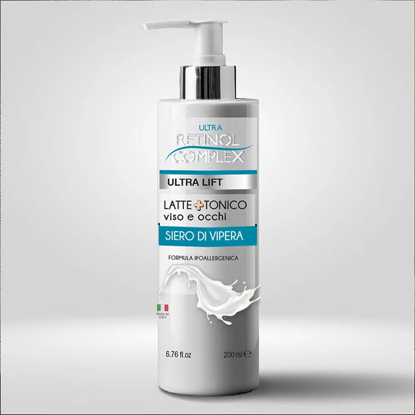 Latte tonico viso e occhi siero di vipera Retinol