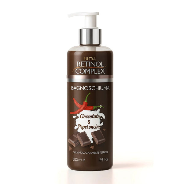 Bagnoschiuma cioccolato & peperoncino Retinol