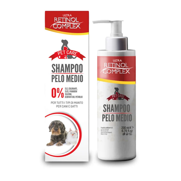 Shampoo pelo medio pet care Retinol
