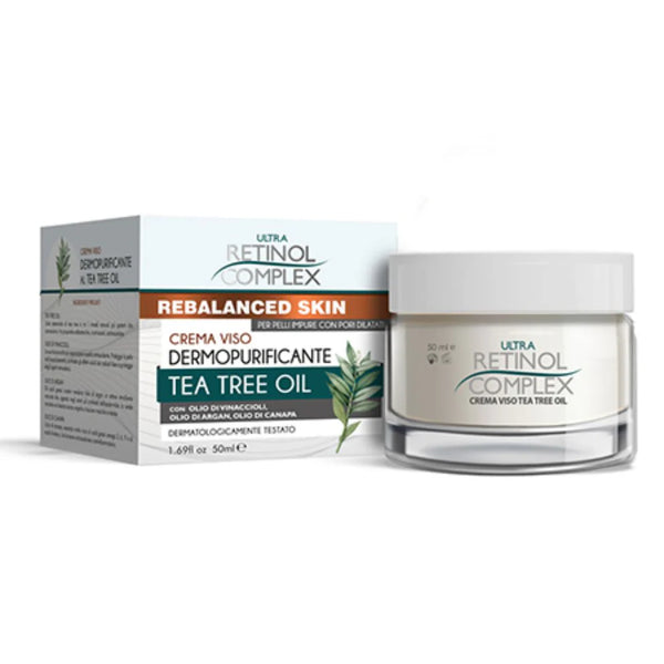 Crema viso dermopurificante tea tree oil Retinol