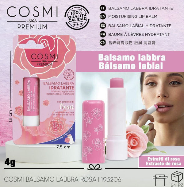 Balsamo labbra rosa Cosmi