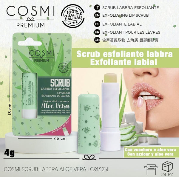 Scrub esfoliante labbra aloe vera Retinol