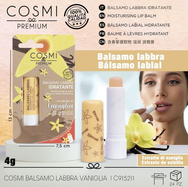 Balsamo labbra idratante vaniglia Cosmi