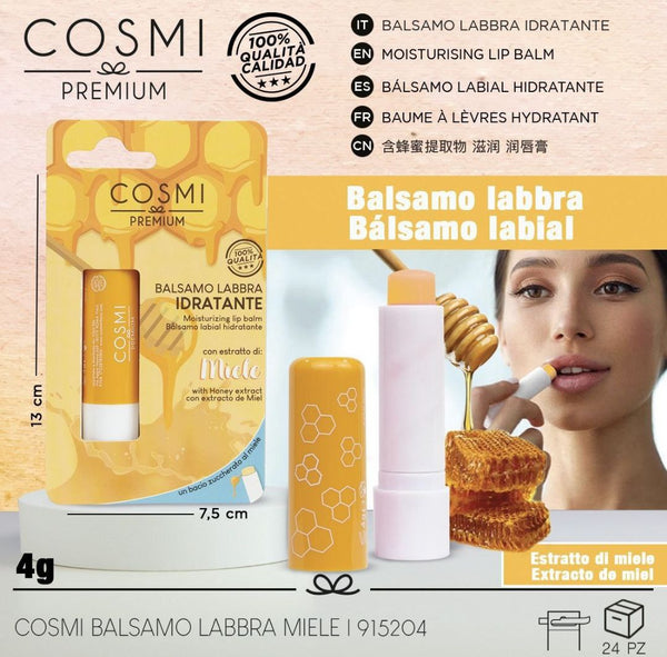Balsamo labbra idratante miele Cosmi
