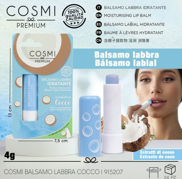 Balsamo labbra idratante cocco Cosmi
