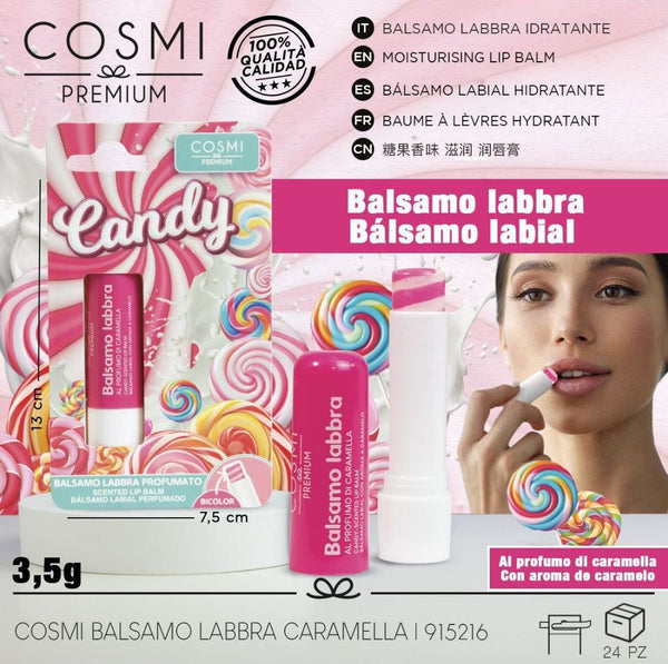 Balsamo labbra idratante caramella Cosmi