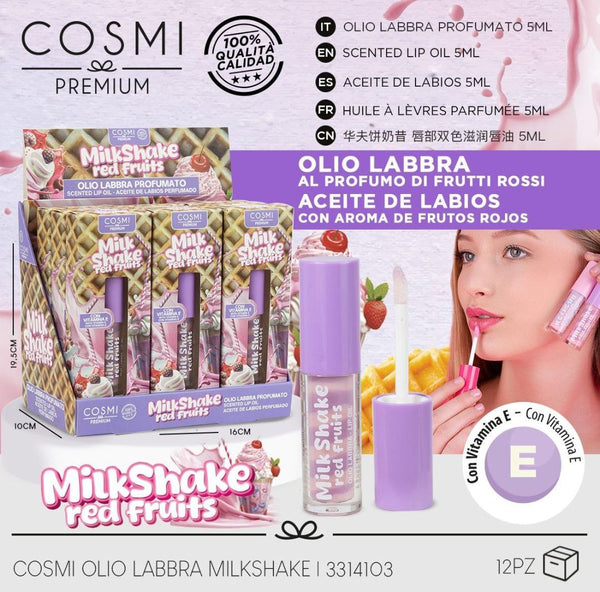 Olio labbra profumato milk shake Cosmi